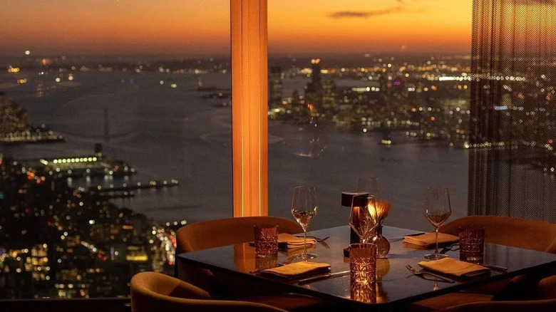 Peak restaurant views over city