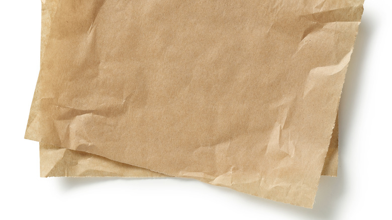 Brown parchment paper sheets