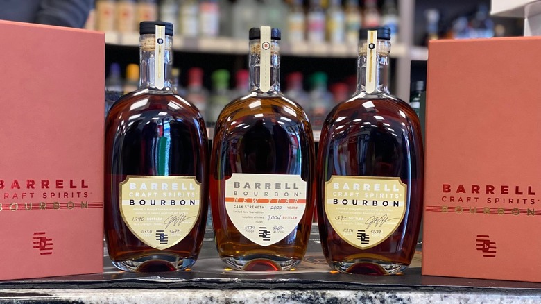 Barrell Bourbon bottles