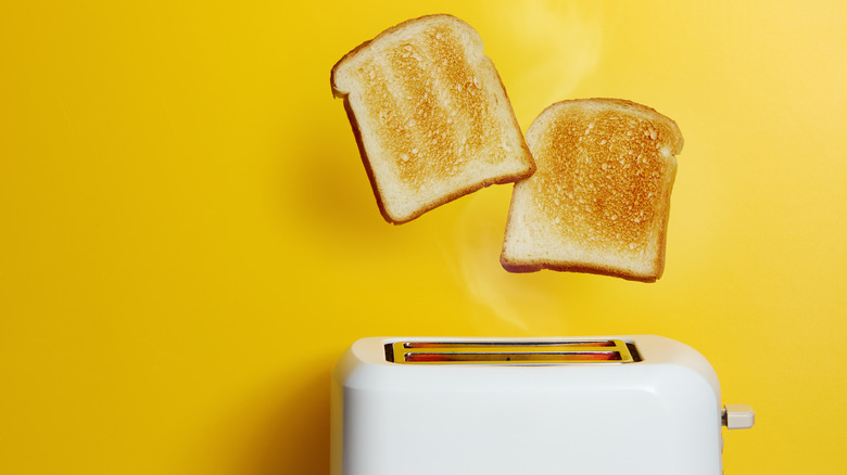 Toast in toaster