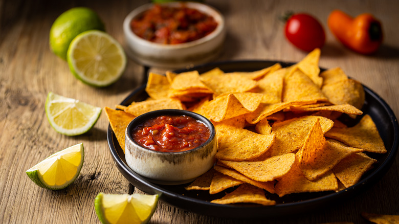 Salsa with chips