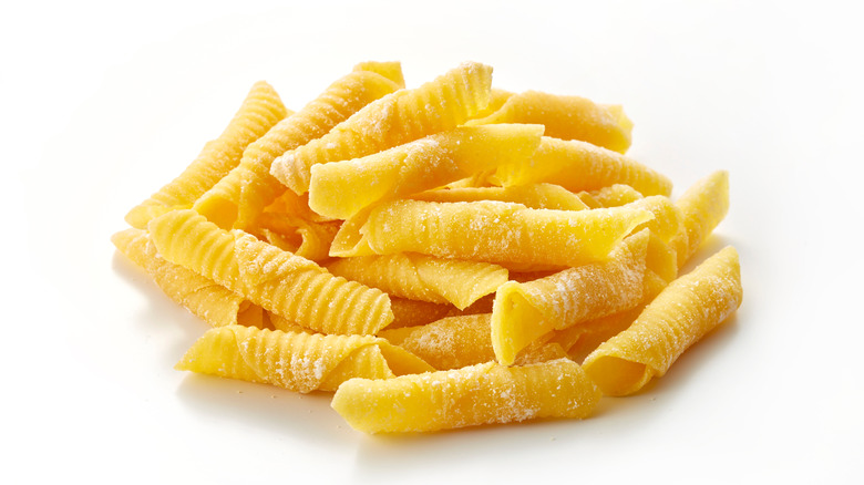 A pile of garganelli