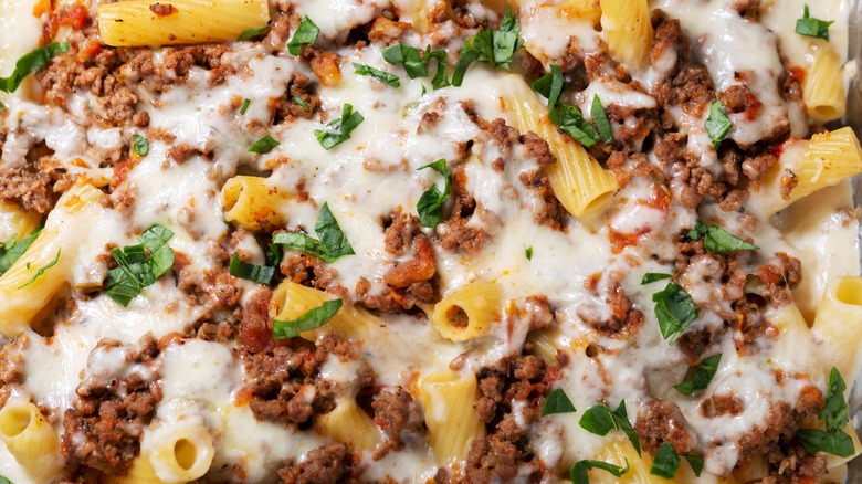 Baked rigatoni