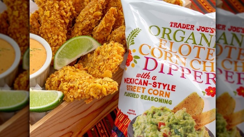 Organic elote corn chips