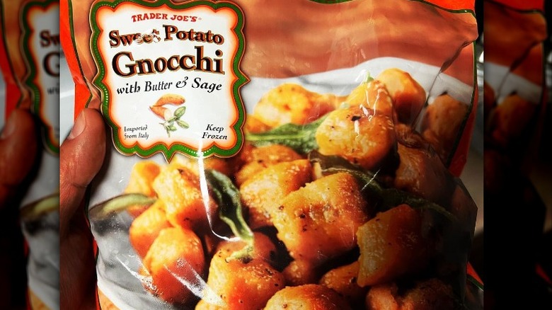Sweet potato gnocchi with veggies