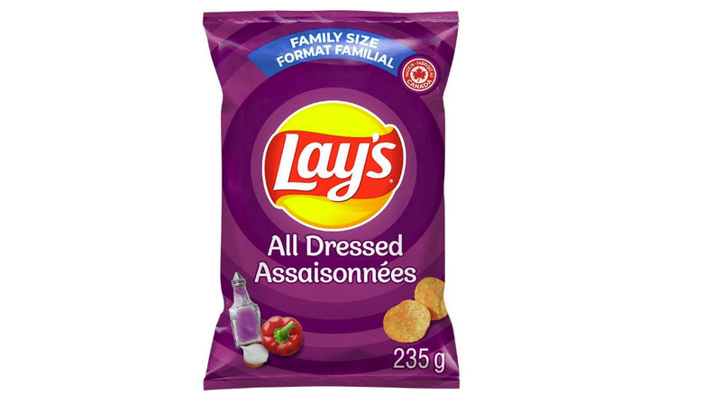 All Dressed chips bag