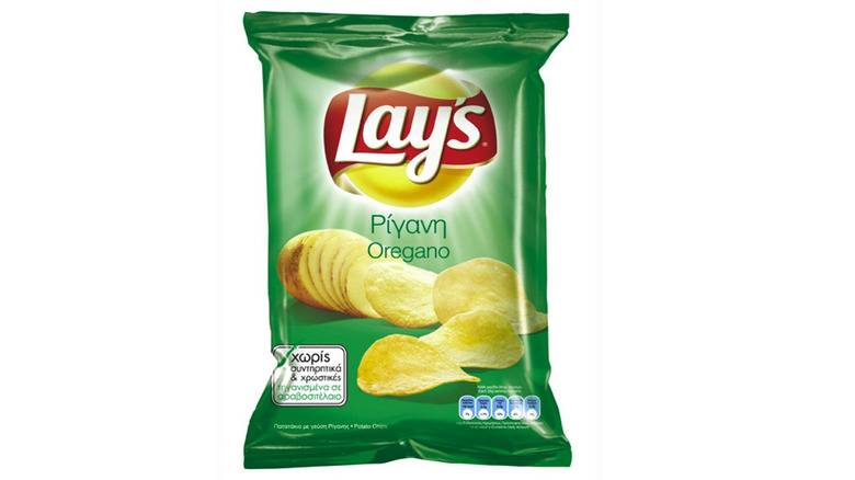 Bag of oregano-flavored chips