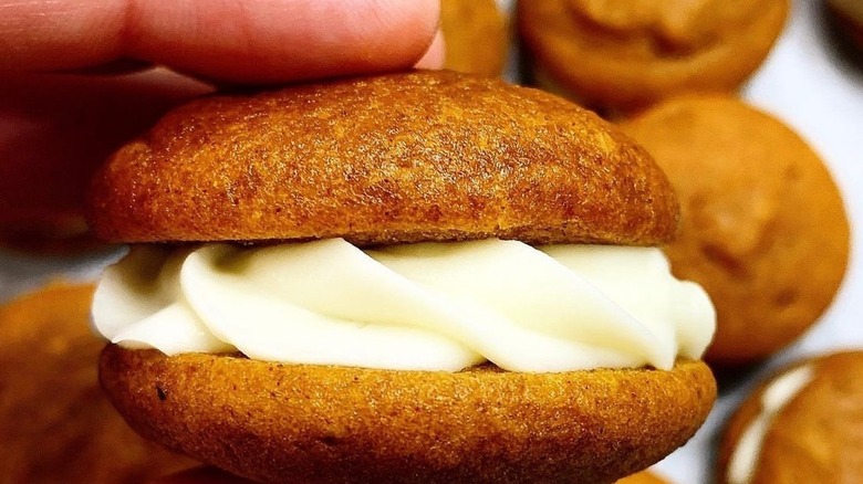 Pumpkin whoopie pies