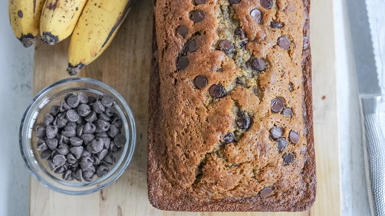 Olive Oil Chocolate Chip Banana Bread