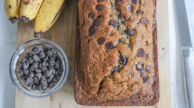 Olive Oil Chocolate Chip Banana Bread