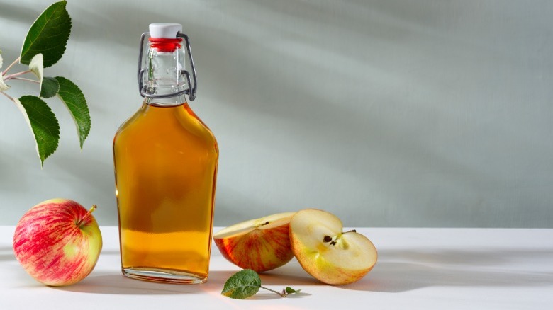 Bottle of apple cider vinegar