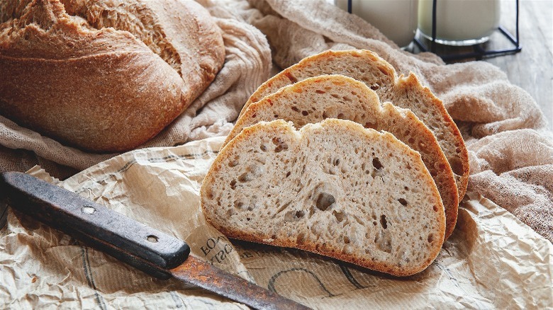 Homemade sourdough bread