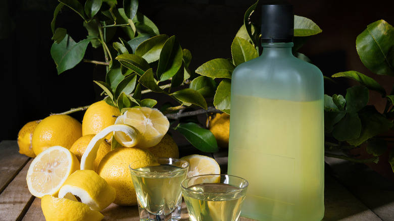 Sorrento lemons and limoncello