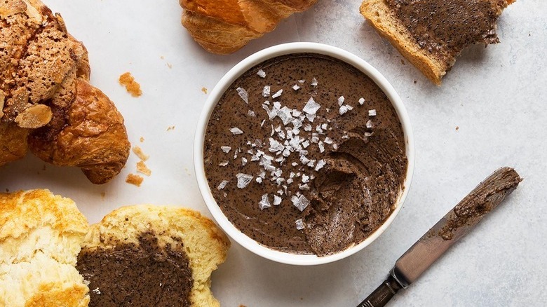 coffee butter with flaky salt