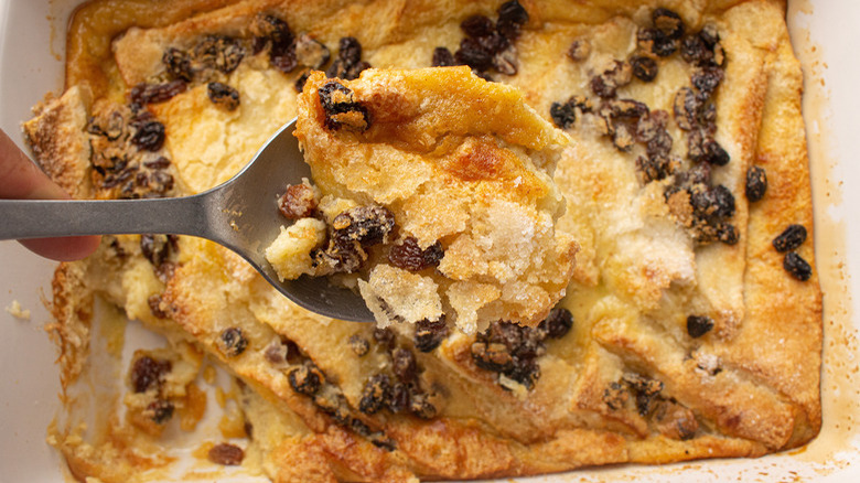 Irish bread and butter pudding