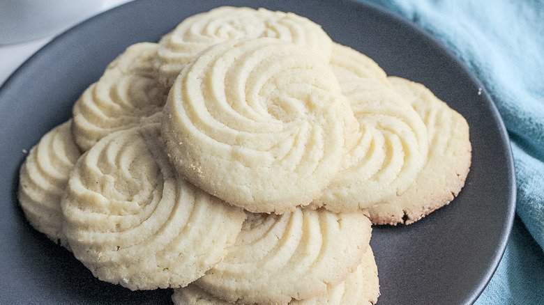 butter cookies on plate