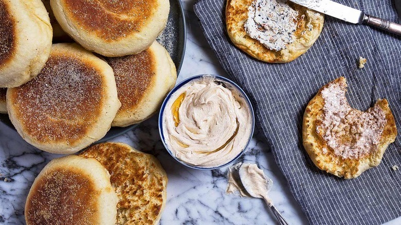 honey butter with English muffins