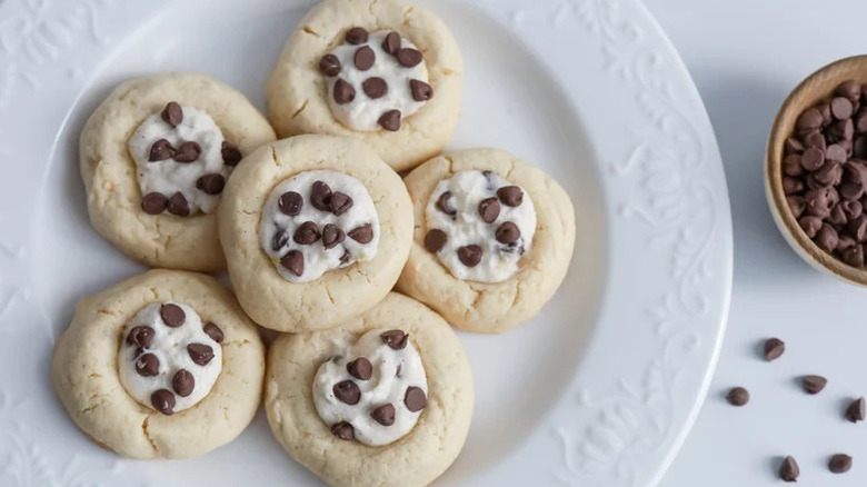 Cannoli Thumbprint Cookies