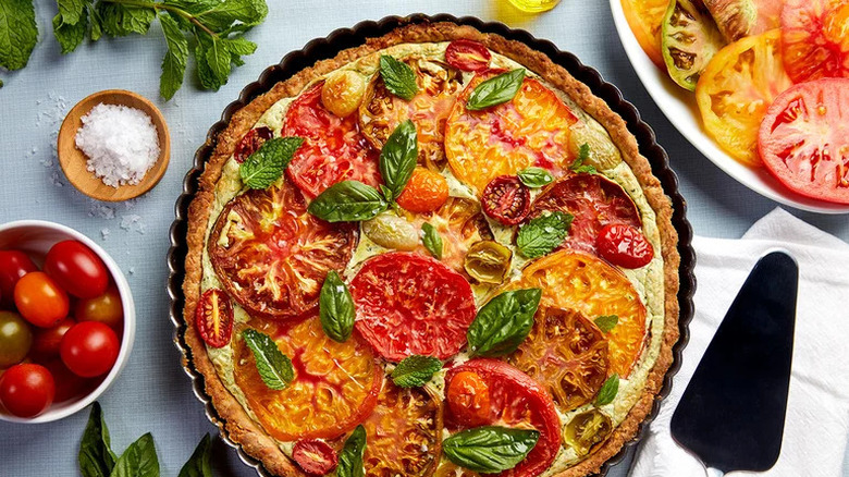 Heirloom Tomato and Ricotta Tart