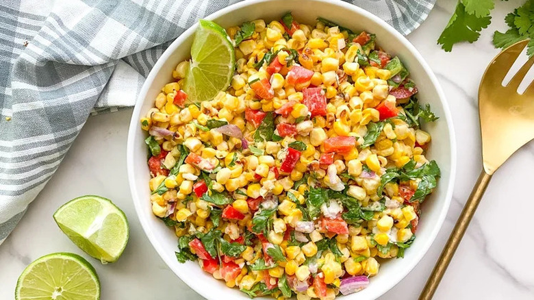 Mexican Street Corn Salad bowl