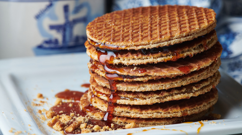 Stack of stroopwafels