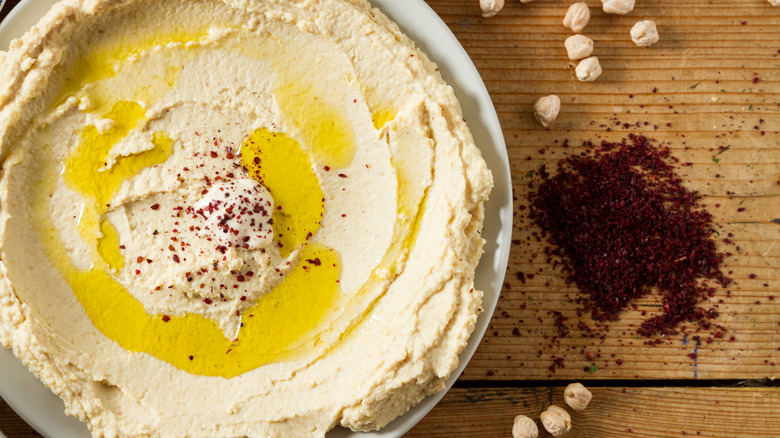 Hummus with olive oil
