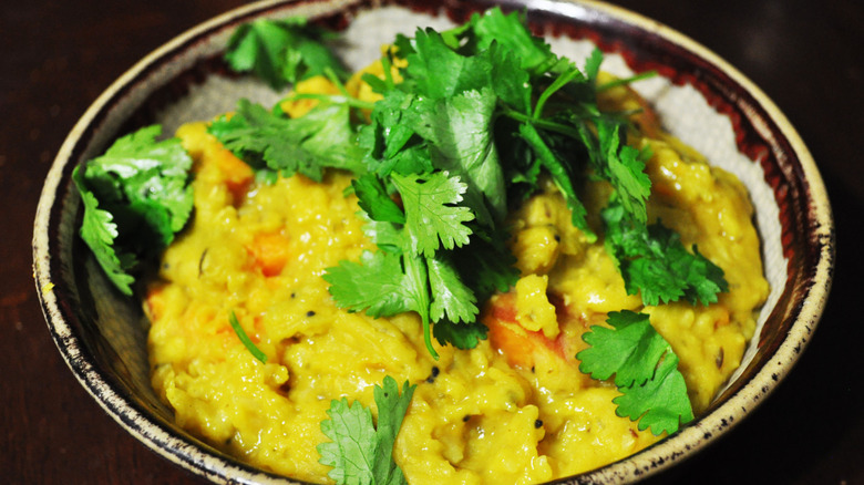 Kitchari with cilanto