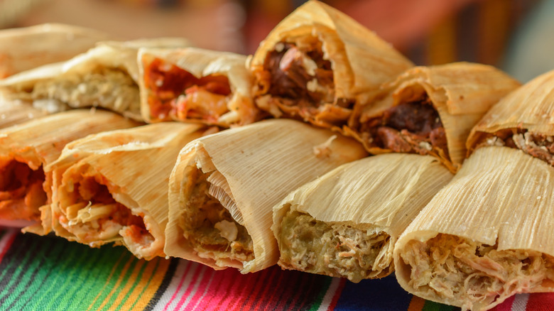 Colorful tamales
