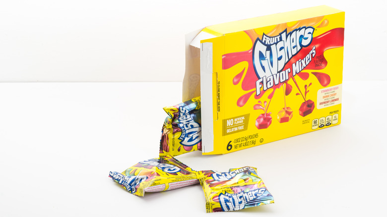 Fruit Gusher box on table