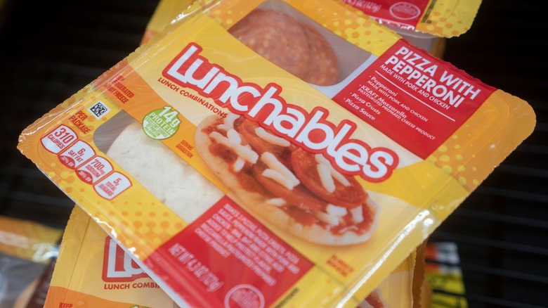 Lunchables packages stacked