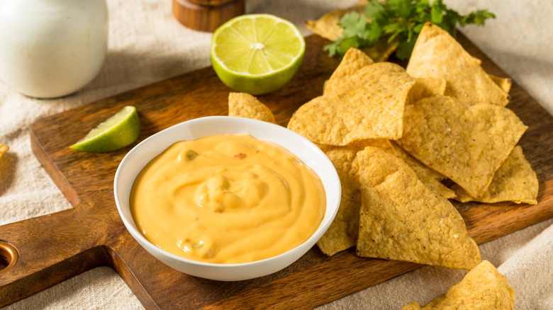 Queso with chips