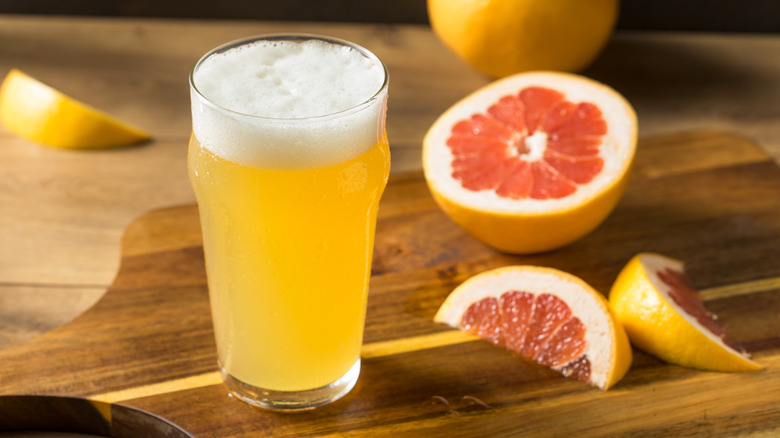 Grapefruit radler cocktail