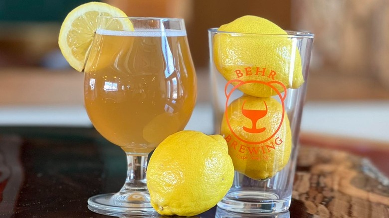 Lemon shandy and lemons