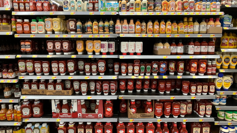 Walmart condiment section