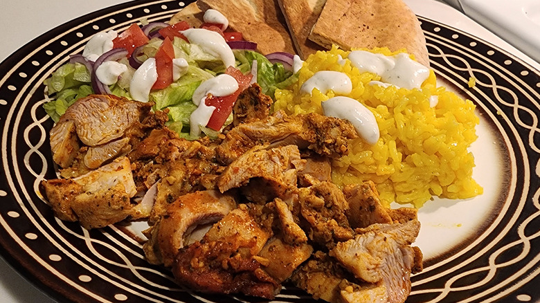 Chicken shawarma dish