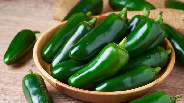 Bowl of jalapenos 