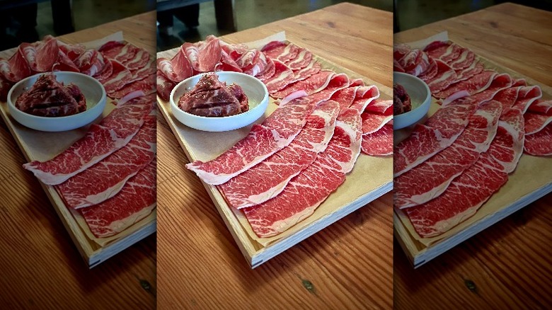 Hot pot beef at Han Oak