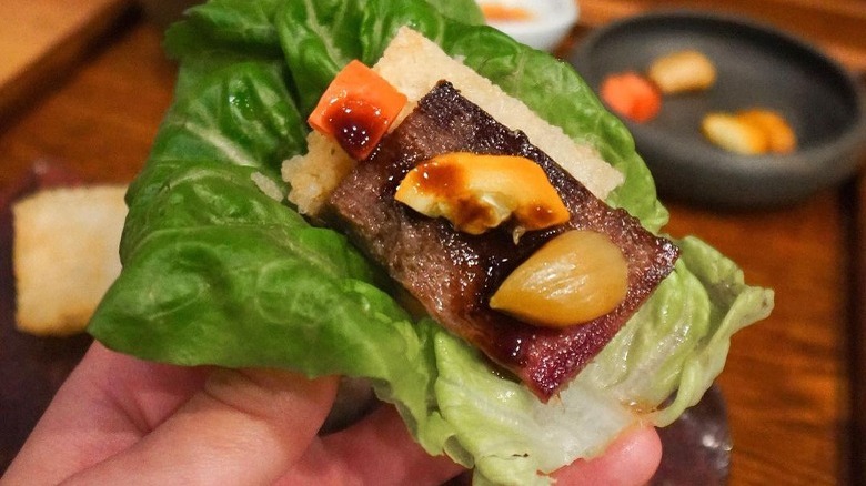 Nisei cuisine abalone dish