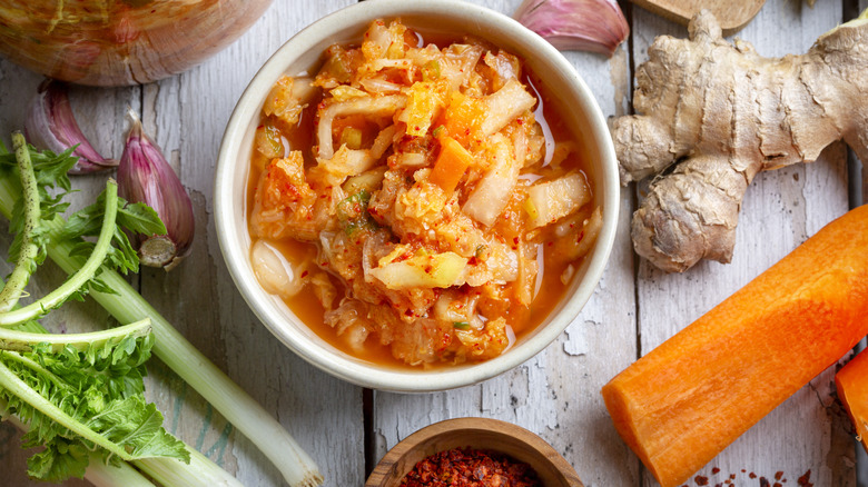 Bowl of kimchi