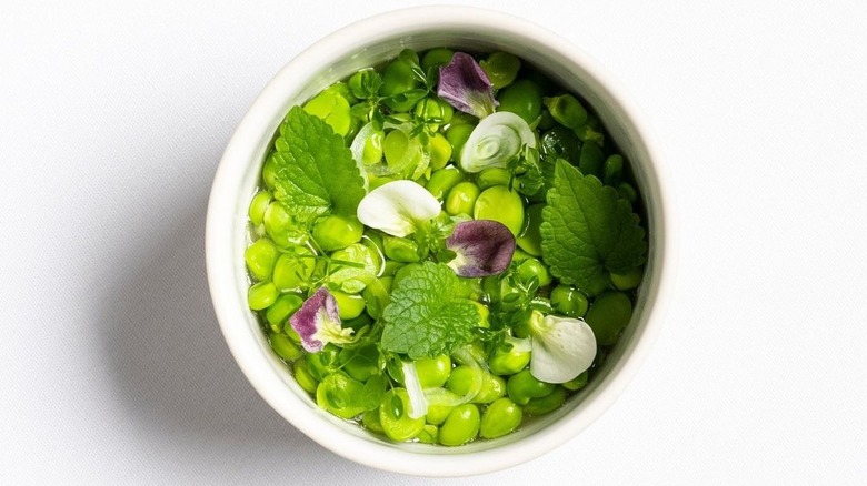 Pea dish at Eleven Madison Park