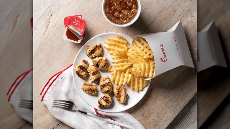 Chick-fil-A grilled chicken nuggets