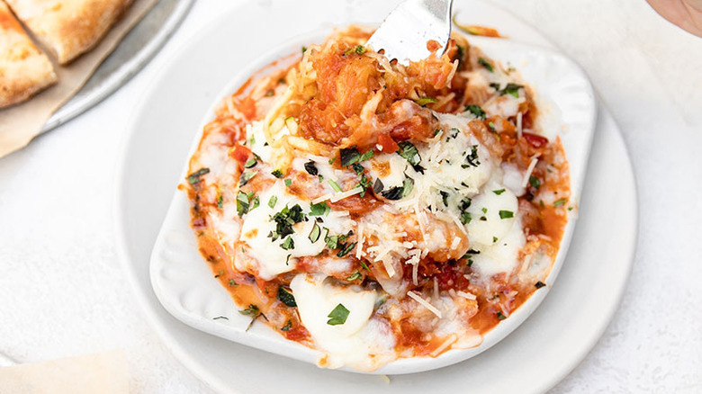 Tomato, garlic, and zucchini casserole