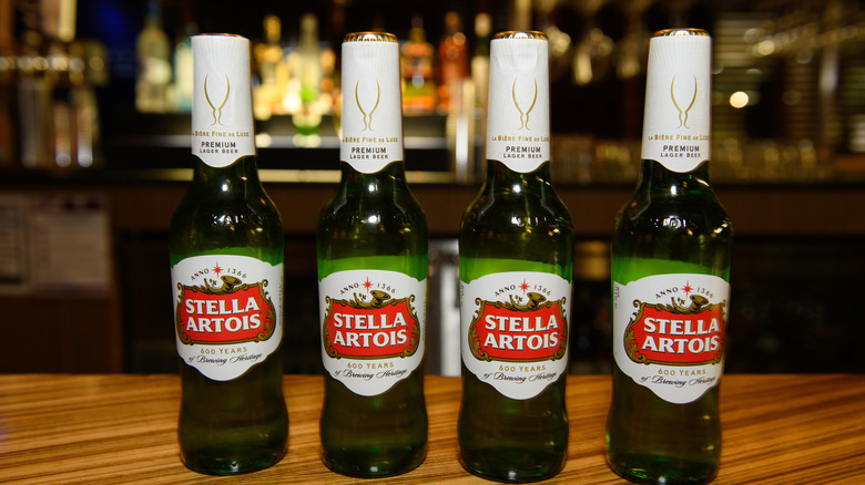 bottles of Stella Artois 