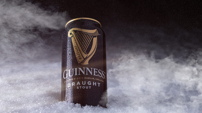 Guinness with frosty background 