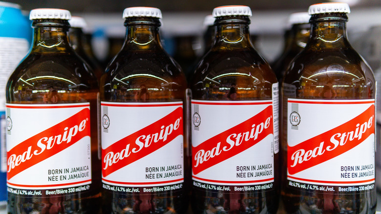 bottles of Red Stripe