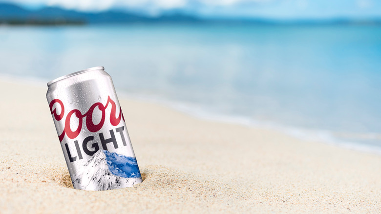 Coors Light on the beach 