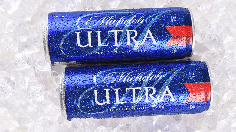 two cans of Michelob Ultra