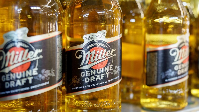 bottles of Miller Genuine Draft 