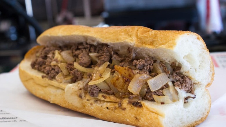 philly cheesesteak at Dalessandro's