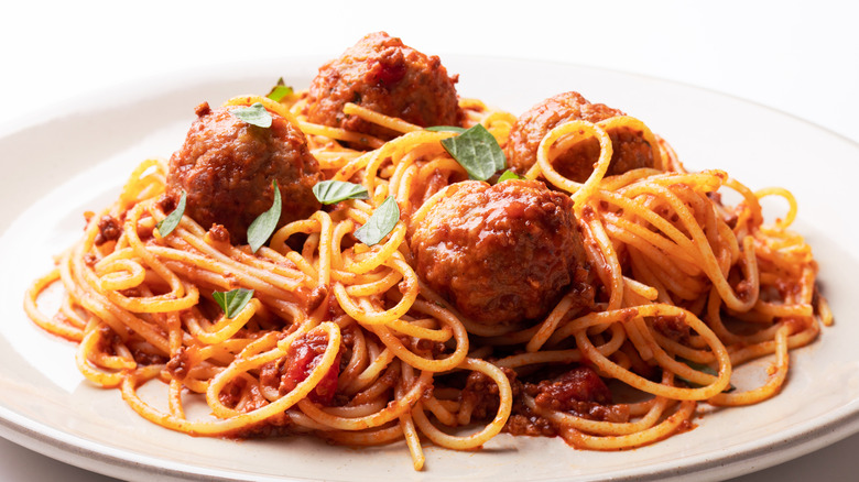 spaghetti and meatballs